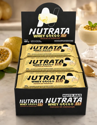 Barra de Proteína Nutrata Whey Grego